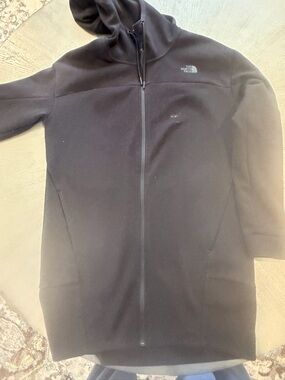 The North Face Black Lightweight Hooded Shirt-Jacket
